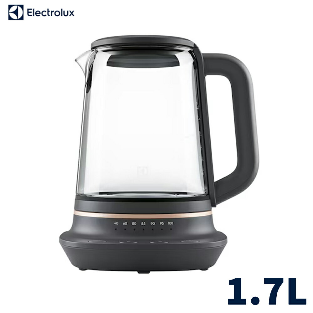 Electrolux伊萊克斯 1.7公升 玻璃智能溫控壺 E7GK1-73BP