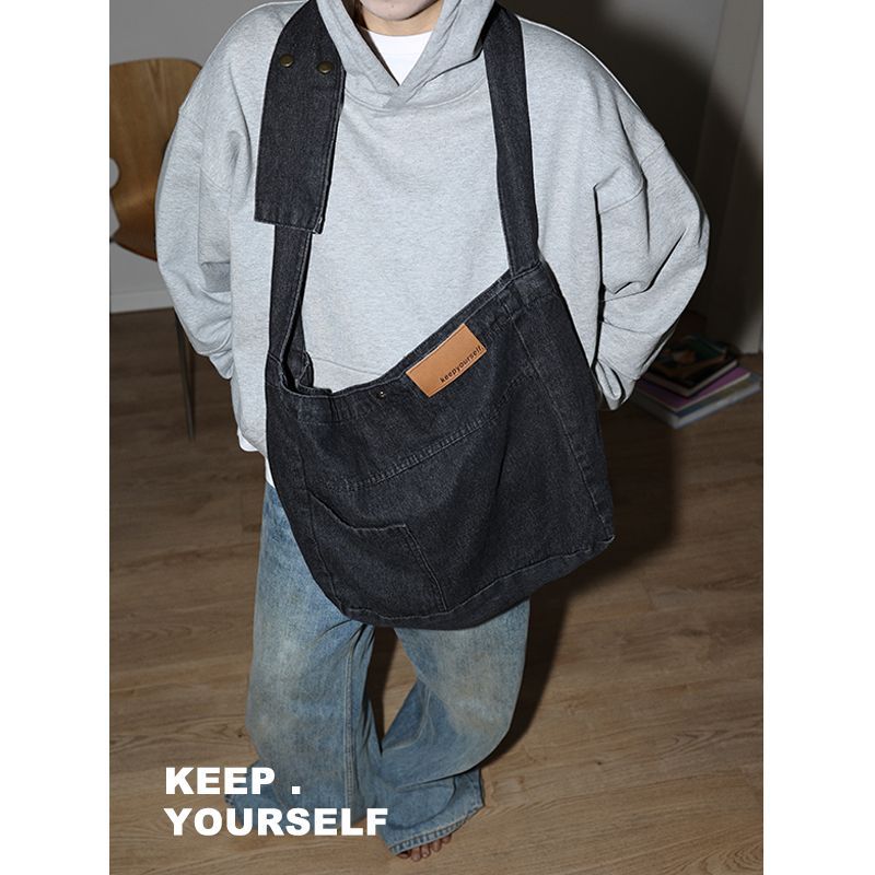 keep yourself 23ss*斜背單肩牛仔包 clean fit包包
