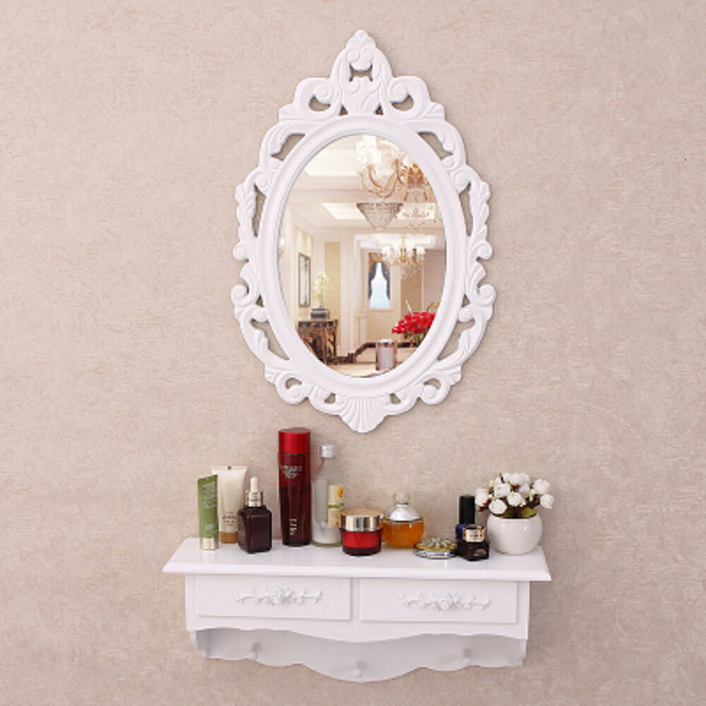壁挂梳妝台鏡迷你臥室經濟型北歐式小戶型現代簡約化妝台梳妝桌JD 寶貝計畫