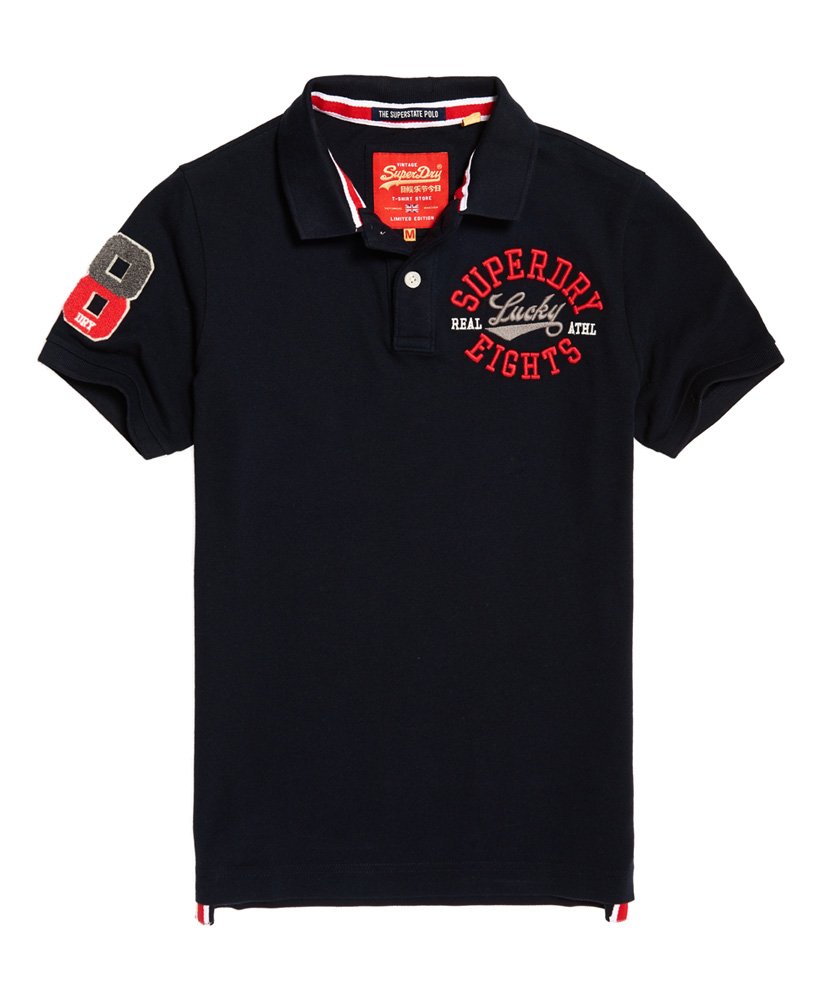 跩狗嚴選 極度乾燥 Superdry Polo 衫 上衣 短袖 有機棉 重磅網眼 藍黑 紅 CNY 素T 刺繡Logo