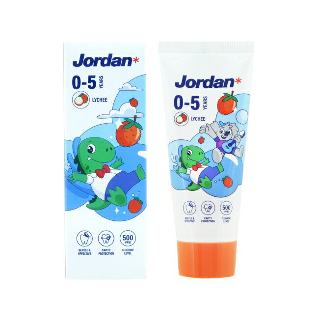 Jordan 清新水果味兒盒牙膏(0-5歲)-荔枝口味