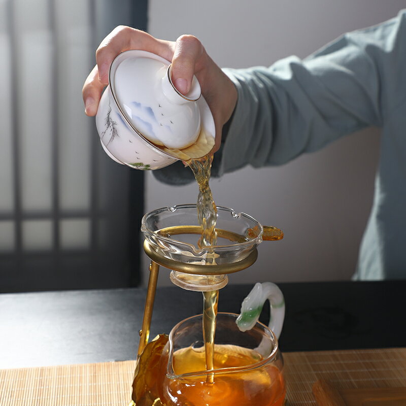 茶具茶碗陶瓷蓋單個碗不燙手三才蓋碗功夫茶具套裝茶具泡茶工具 3