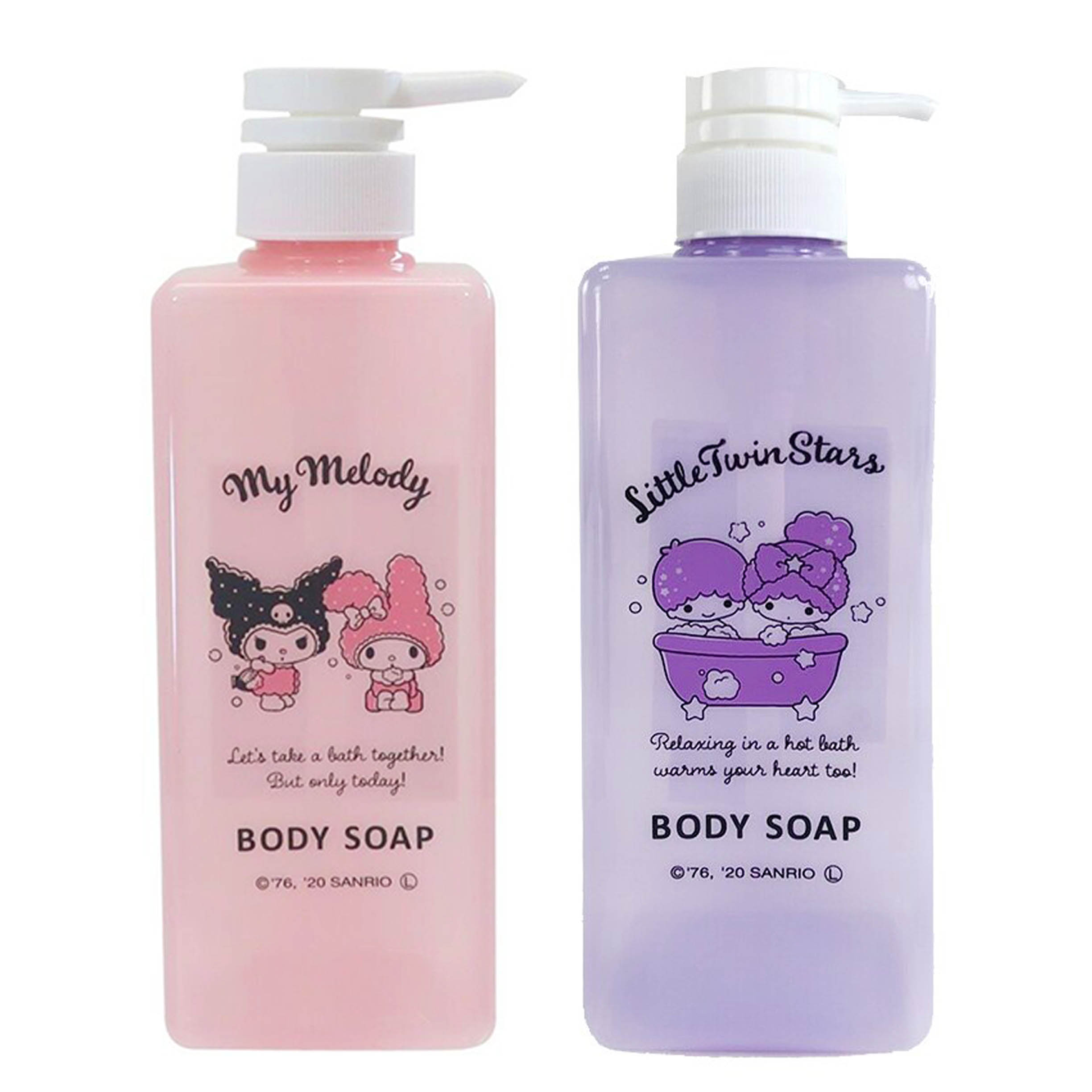 沐浴乳按壓空瓶 600ml-雙子星 美樂蒂 酷洛米 BODY SOAP 三麗鷗 Sanrio 日本進口正版授權