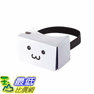 [106東京直購] Elecom VR虛擬眼鏡 P-VRG05F1 白色 臉 紙製 輕巧型 可調整頭帶