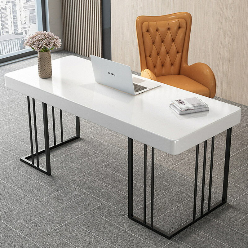 北歐設計師簡約辦公桌椅工作室單人簡易電腦桌椅單身公寓創意書桌