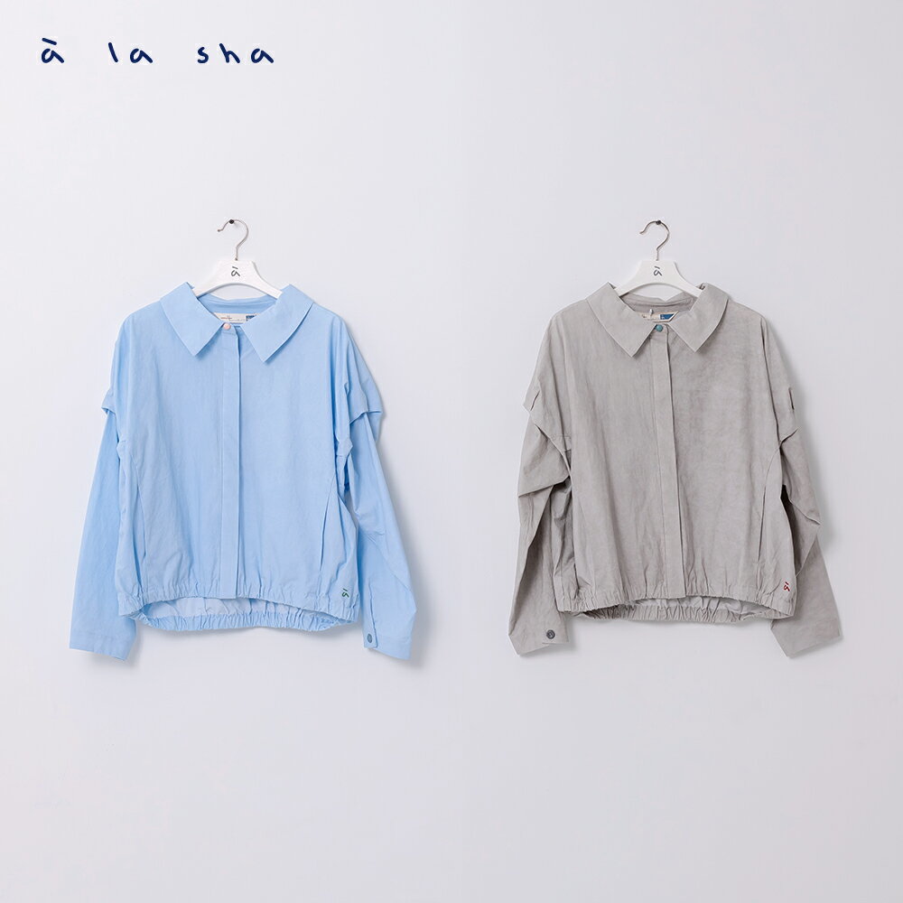 a la sha 打褶設計長袖外套 2