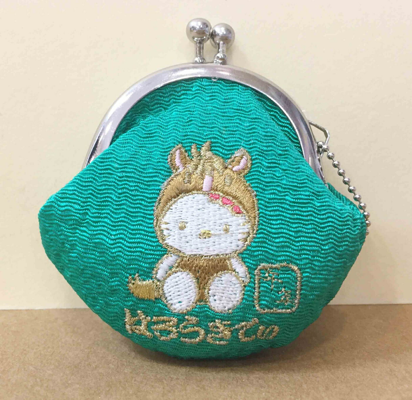 【震撼精品百貨】Hello Kitty 凱蒂貓-珠扣零錢包-KITTY和風系列-馬圖案 震撼日式精品百貨