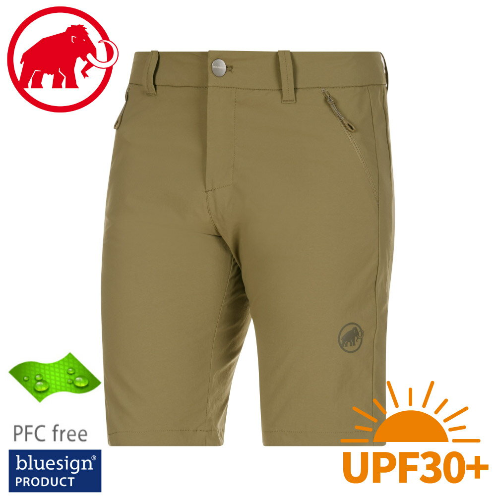 【MAMMUT 瑞士 男 Hiking Shorts短褲《鍚綠》】1023-00120/運動短褲/休閒短褲