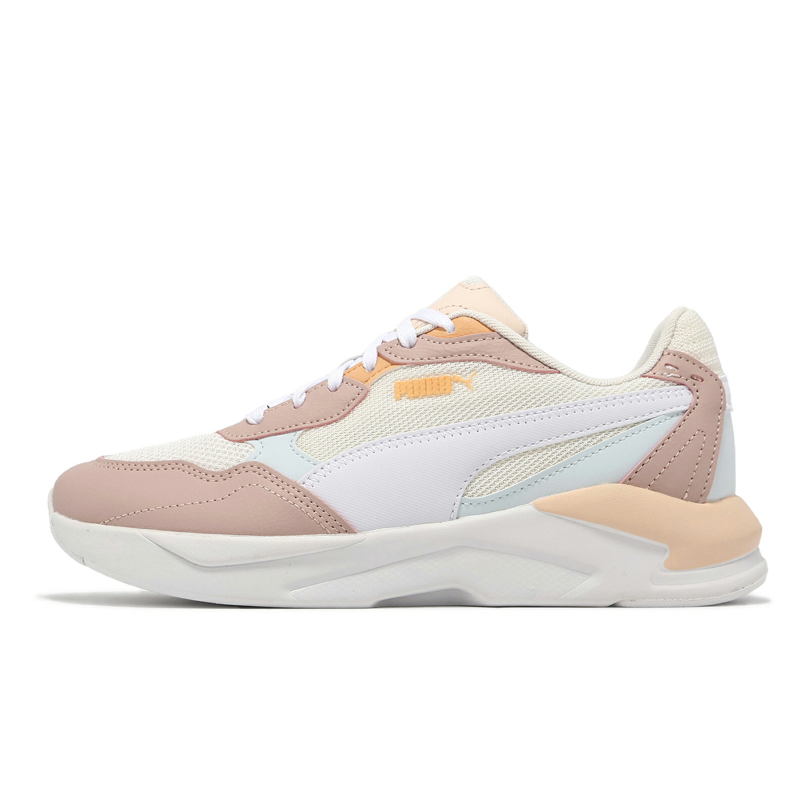 Puma 休閒鞋 X-Ray Speed Lite 男鞋 女鞋 白 粉 拼接 透氣 緩衝 運動鞋 38463945