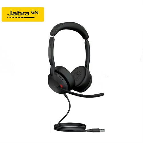 【現折$50 最高回饋3000點】 【Jabra】Evolve2 50-MS 商務有線貼耳式主動降噪耳機麥克風 USB-A
