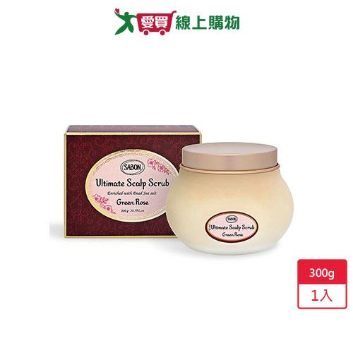 SABON 以色列綠玫瑰死海鹽頭皮磨砂膏300g-國際航空版【愛買】