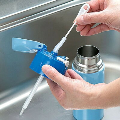 日本製~高彈性 可彎曲 極細纖維 吸管刷 清潔刷(1組2件)(現貨)