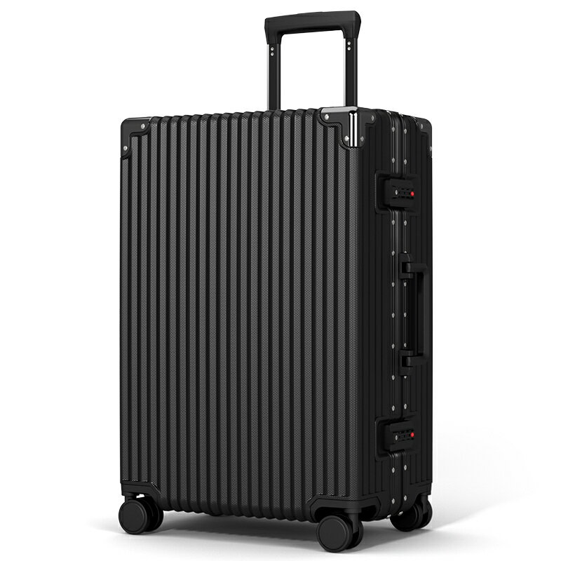 優樂悅~行李箱男拉桿箱新款鋁框女旅行登機箱20寸小結實耐用密碼皮箱子24 行李箱 箱子
