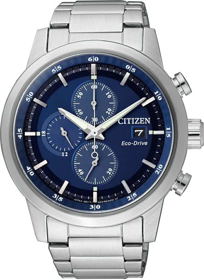CITIZEN 星辰錶 急速豪傑光動能計時腕錶(CA0610-52L)-43mm-藍面鋼帶【刷卡回饋 分期0利率】【APP下單22%點數回饋】