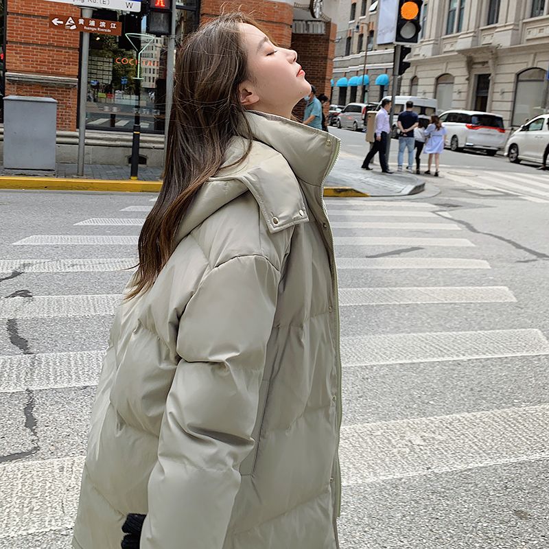 夾棉外套羽絨女中長款寬松加厚棉襖韓版學生時尚麵包服棉衣潮冬季新款【聚寶屋】