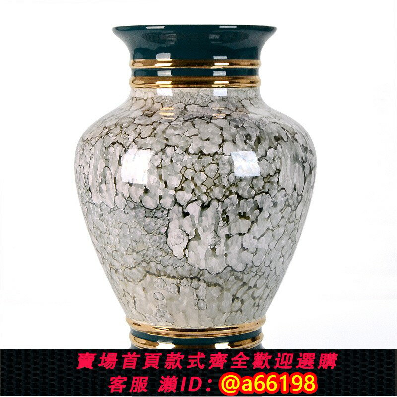 【臺灣公司 可開發票】現代美式歐式輕奢高檔客廳邊幾桌面裝飾品大號插花瓶陶瓷花器擺件