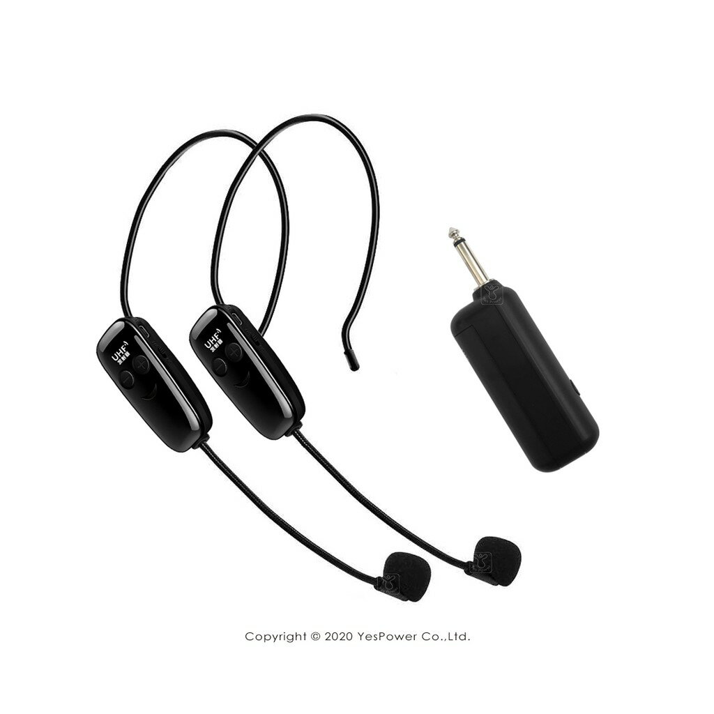 U03 UHF雙頻道頭戴手持2用無線麥克風 可同時使用40台不干擾/UHF穿透力強傳輸距離遠/訊號穩定音質清晰/體積輕巧