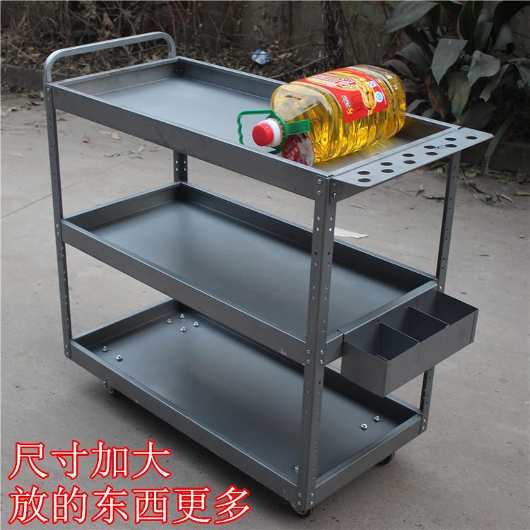 免運 工具車 推車 移動帶輪車 蝶意熱賣加大版三層工具車維修裝配零件車多功能車間周轉搬運車箱特惠/開立發票 工廠直銷 zl1211