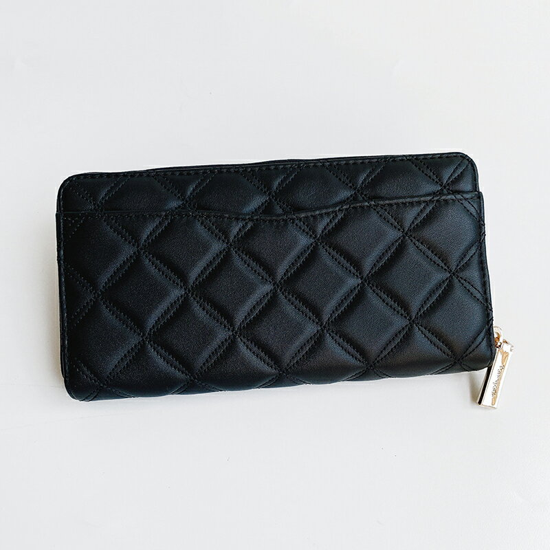 美國百分百【全新真品】Kate Spade 皮夾 長夾 菱格紋 皮革 零錢包 精品 黑色 CD05 3