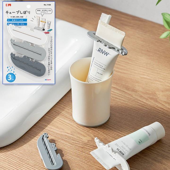 [Hare.D]鱷魚造型擠壓器 鱷魚擠壓夾 管狀擠壓器 擠牙膏器3入 動物造型 軟管擠壓器 牙膏夾 擠洗面乳擠芥末