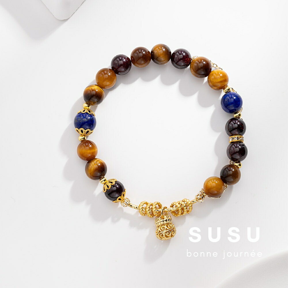 SU SU︱暮光水晶手鍊❤️ 虎眼石 石榴石 青金石 事業運 招財 轉運 能量 防小人 送禮 推薦