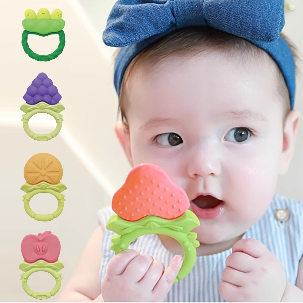 韓國ANGE 新式握環蔬果造型寶寶ST固齒器 11160