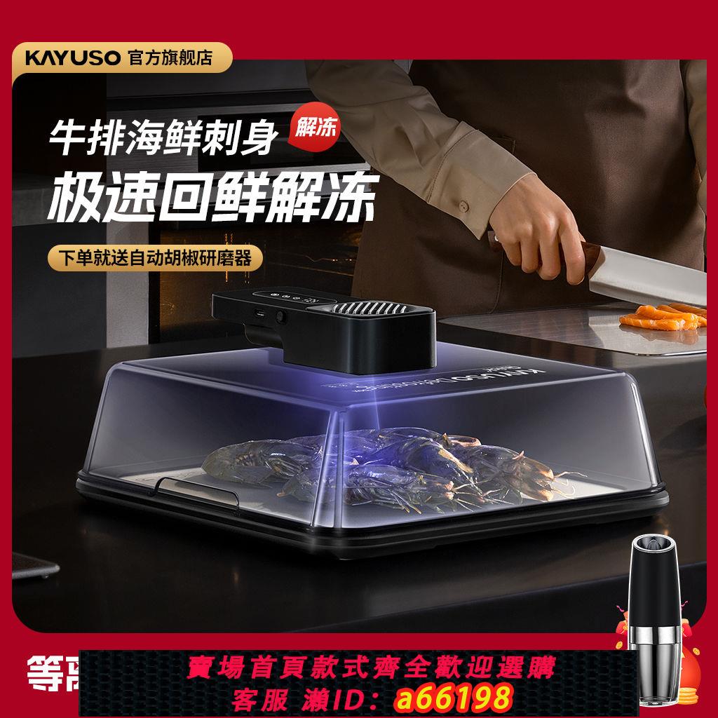 【臺灣公司 可開發票】KAYUSO牛排極速回鮮器家用廚房食材快速解凍化冰去腥智慧回鮮神器