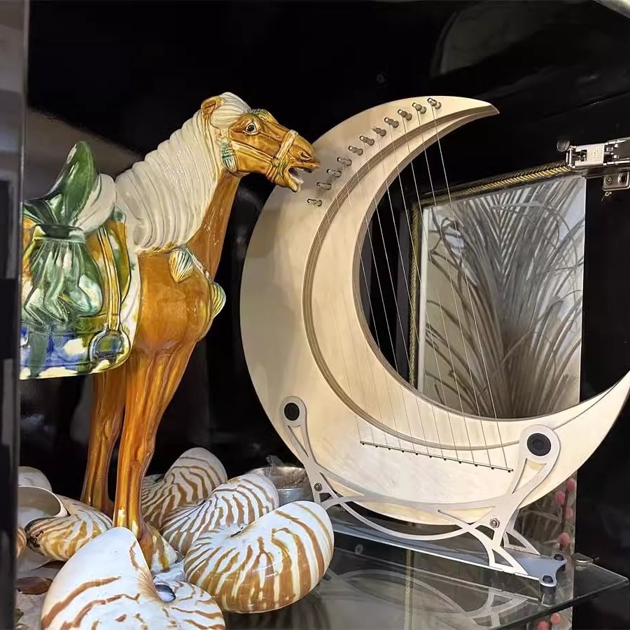 魯儒萊雅琴15弦小豎琴初學冷門樂器簡單易學小型箜篌裡拉琴月牙琴