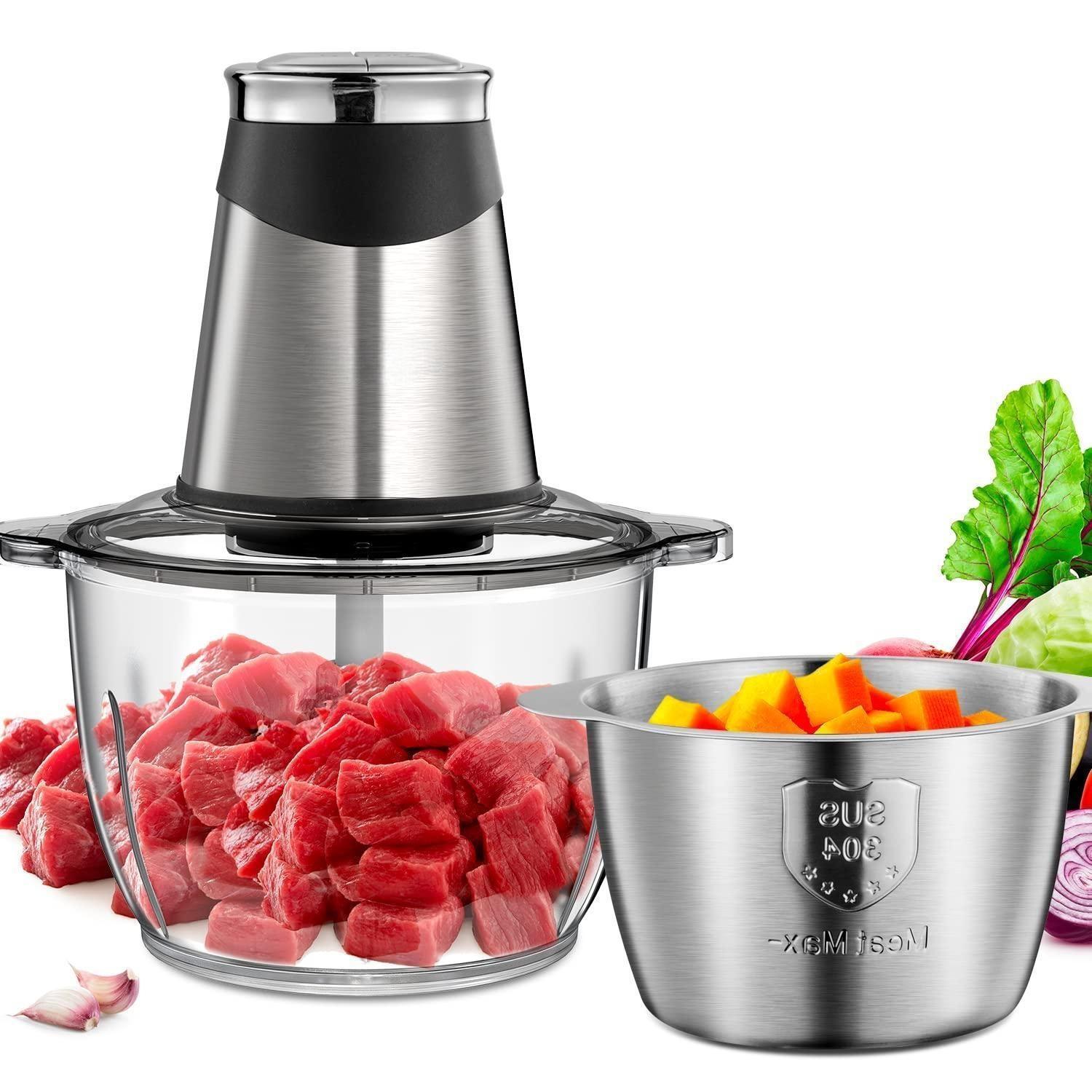 多功能絞肉機2L4L家用電動輔食碎肉機小型全自動攪拌料理機【北歐家居生活】