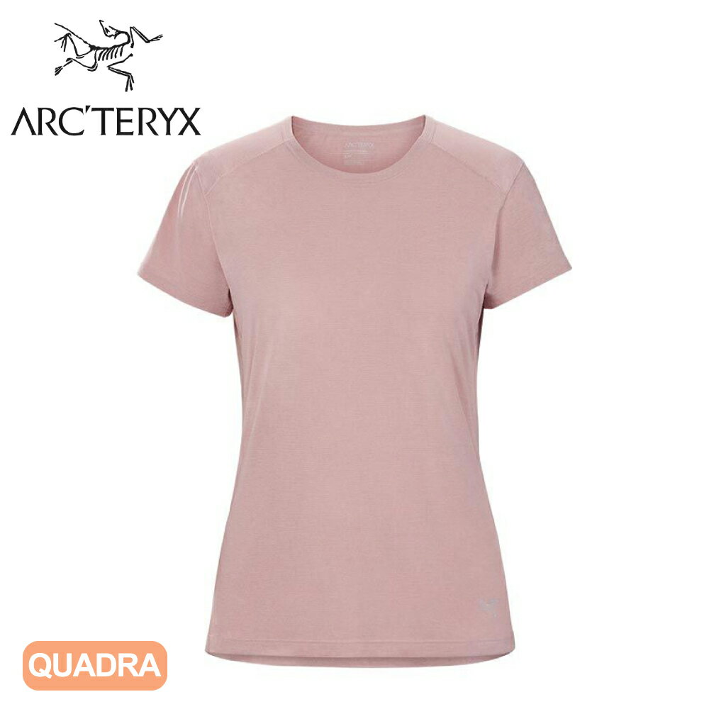 【ARC'TERYX 始祖鳥 女 Quadra快乾短袖圓領衫《沙漠粉》】26834/排汗衣/圓領衣/短袖衣/短T