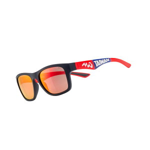 +《720armour》運動太陽眼鏡 B372-20-HC-TAIWAN 深灰橡膠 / 消光螢桔紅鏡腳