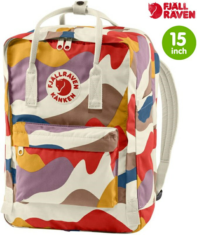 Fjallraven 瑞典北極狐 Kanken Art Laptop 15 筆電包/15吋電腦雙肩背包 23613 971 春季景觀