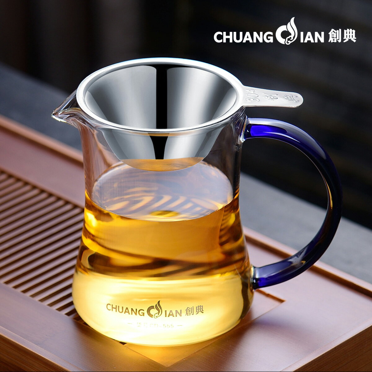公杯 大號304不銹鋼濾網公道杯加厚耐熱玻璃公杯茶海功夫茶具配件