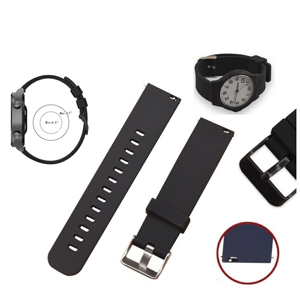 【矽膠錶帶】適用 華為 Huawei Watch GT6 GT7 Pro 46mm 錶帶寬度 22mm 手錶 腕帶