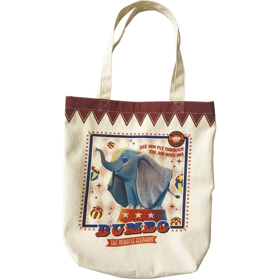 大賀屋 日貨 小飛象 袋子 側背包 背包 帆布包 帆布袋 迪士尼 A4包 A4袋 購物包 包包 正版 J00016454