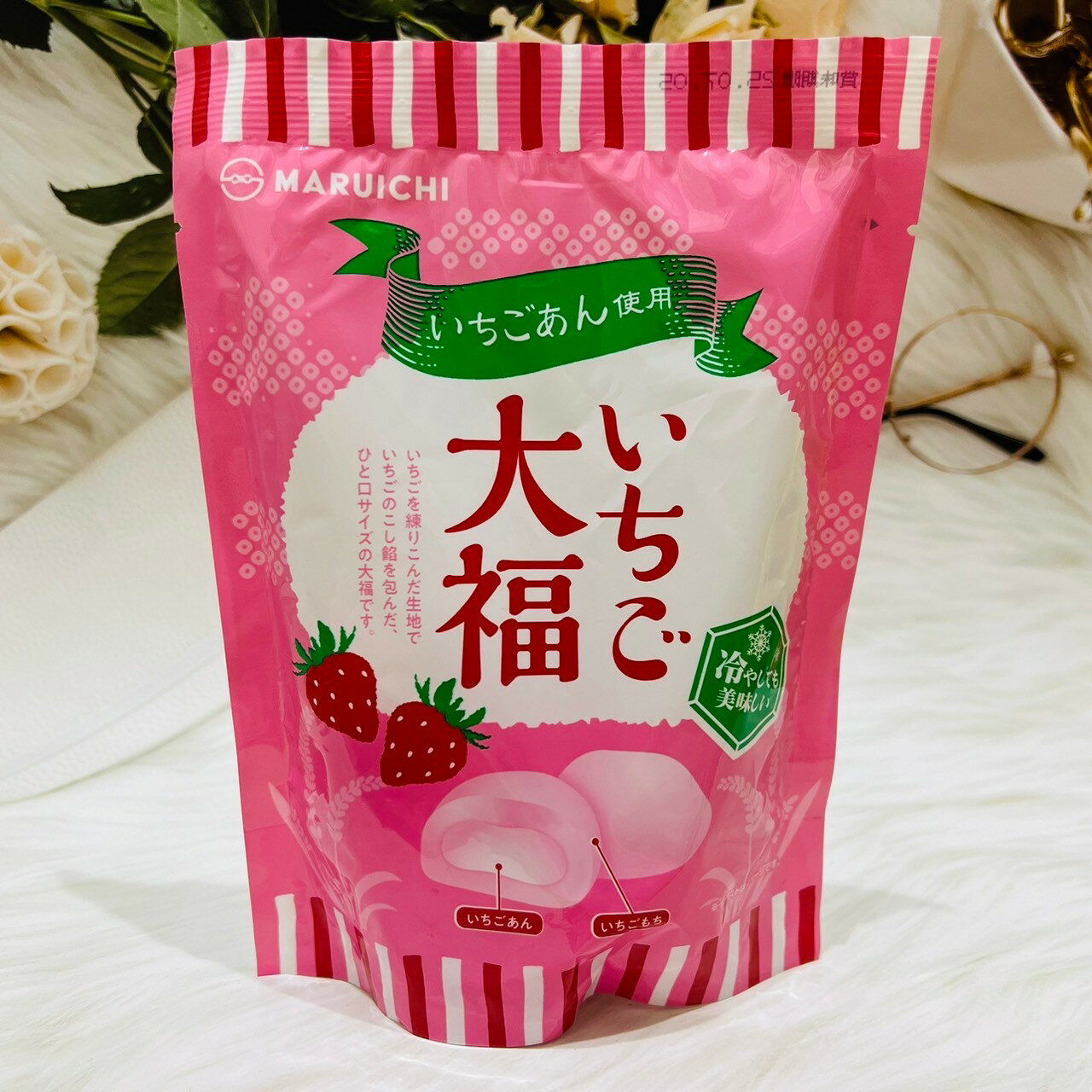 日本 MARUICHI 丸一 大福餅 大福麻糬 草莓大福 紅豆大福 冰涼也很好喫喔！