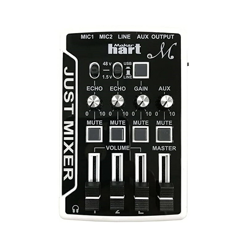 免運費 Maker hart Just Mixer M 混音器 音訊/錄音介面 直播設備 直播必用【唐尼樂器】