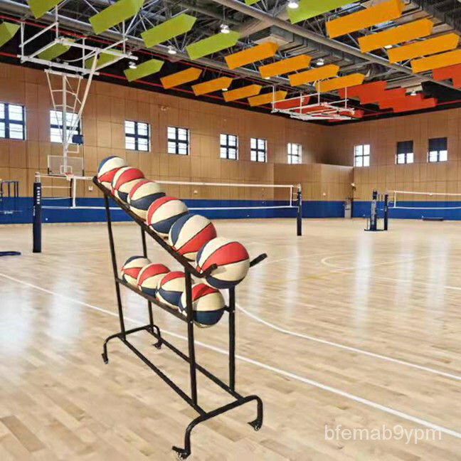 免運七號球籃球投籃訓練輔助車移動多層收納置物架籃球場館考試用排球籃球架
