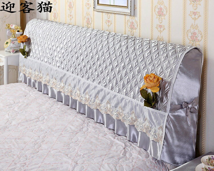床頭罩布藝軟包床頭套1.5米床1.8米簡約現代臥室床頭套防塵罩拆。