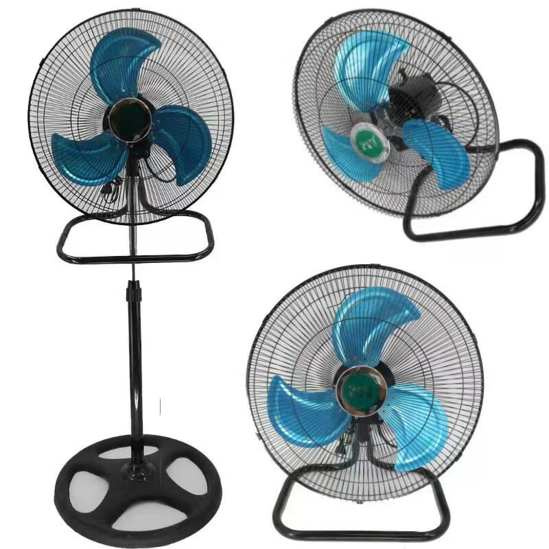 出口18寸落地扇三合一工業扇大風力立式搖頭電風扇110V 120V 220V【宜家良品百貨】