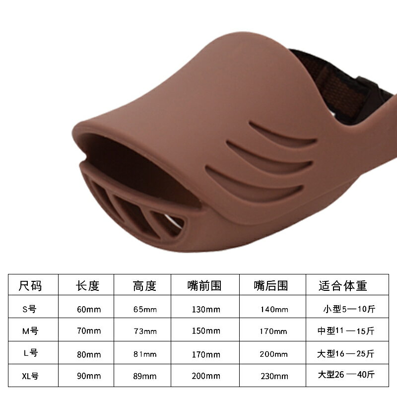 狗狗嘴套 狗狗嘴套防咬防叫防亂吃狗口罩嘴罩小型犬柯基泰迪用品神器止吠器【MJ192511】 4