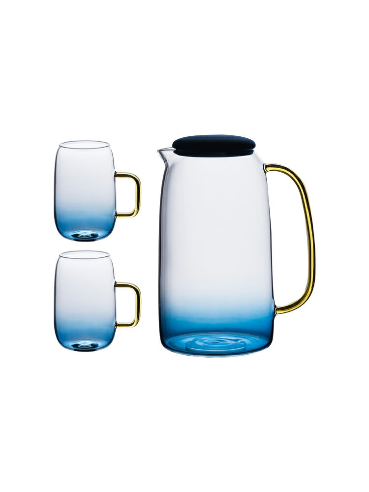 冷水壺玻璃大容量泡茶壺防爆家用耐熱高溫涼白開水杯涼水壺瓶套裝
