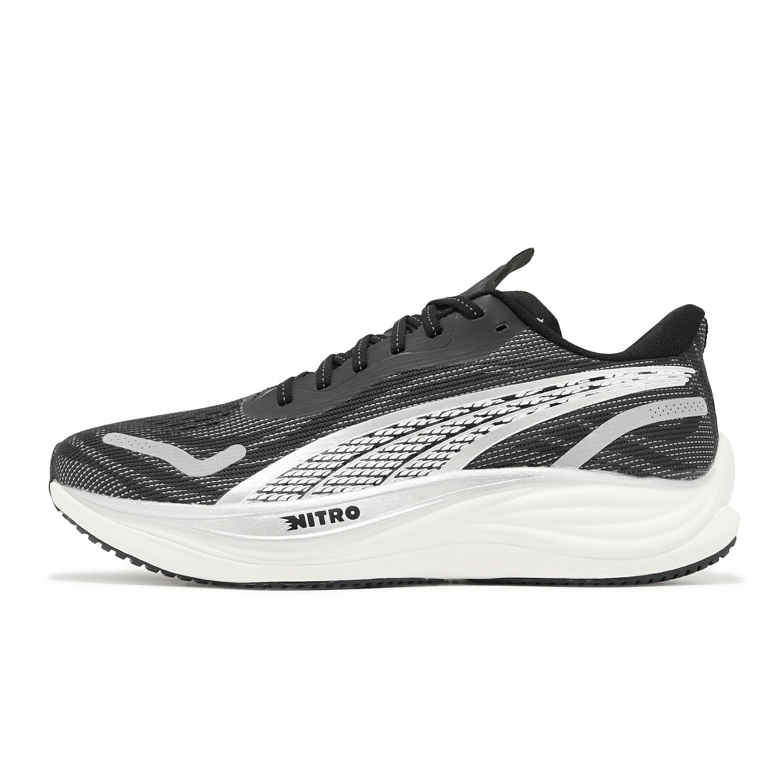 Puma 慢跑鞋 Velocity Nitro 3 男鞋 黑 白 氮氣中底 緩衝 路跑 運動鞋