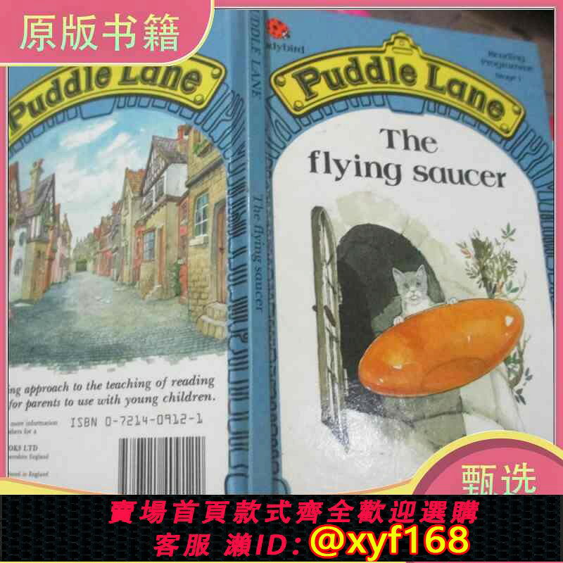 {台灣公司貨 可打統編}puddle lane the flying saucer (精裝32開彩圖連環畫）/SHEILA