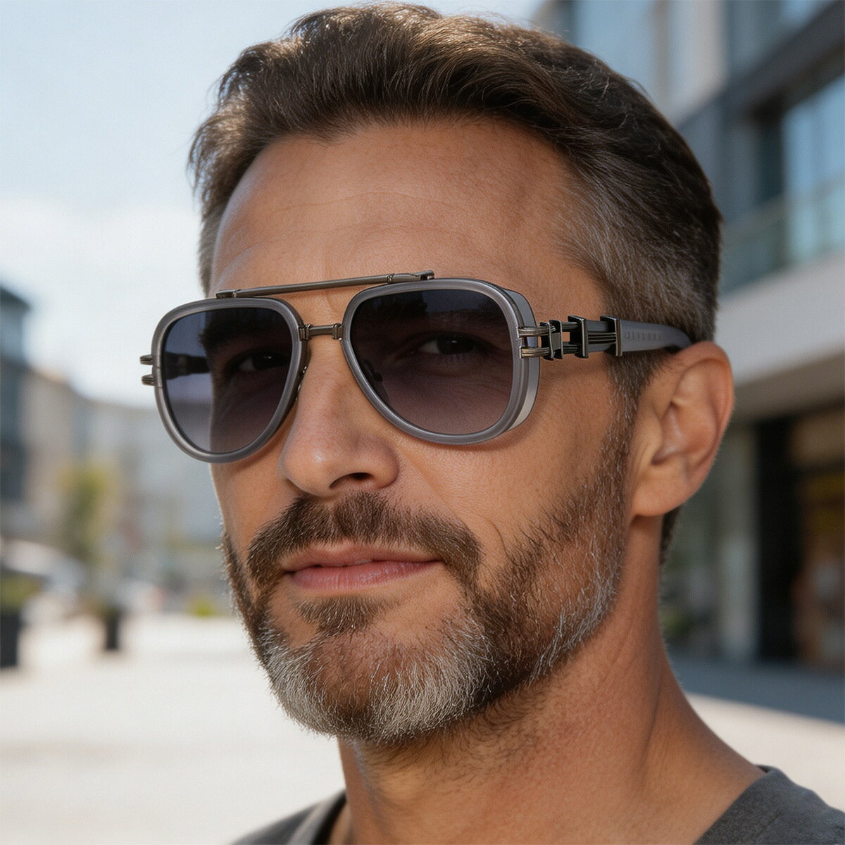 歐美偏光太陽鏡男士開車防強光復古朋克風墨鏡sunglasses