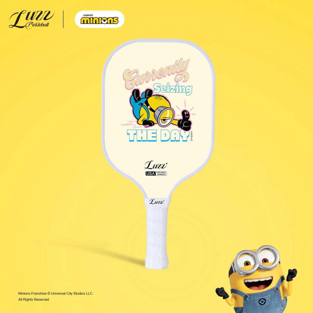 Luzz x  Minions 小小兵聯名匹克球拍(多款圖案-通通收藏) 雙認証 0