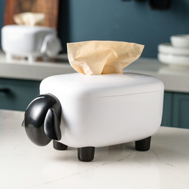 北歐ins抽紙盒家用客廳創意茶幾餐廳用可愛衛生間餐巾紙收納盒