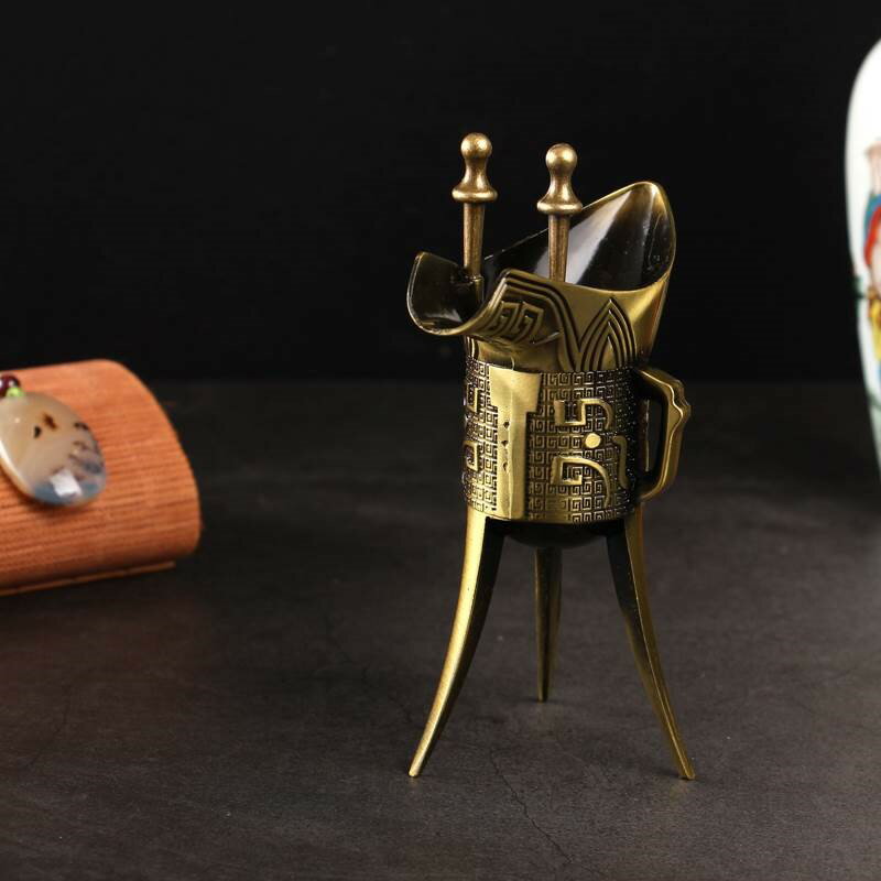 古代三國帝王杯爵辛父古代杯酒杯三角秦朝爵道具婚禮.包酒杯酒- | 協貿