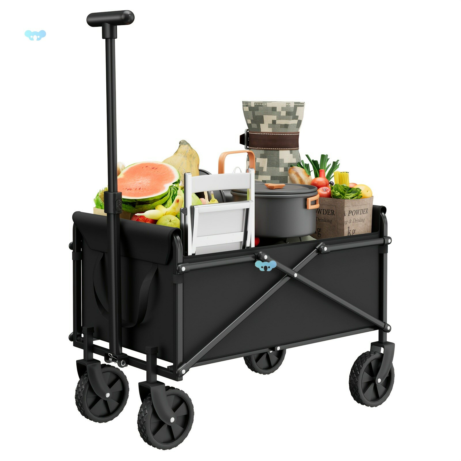 【喜挖】Portable Folding Heavy Duty Garden Utility Cart Collapsible