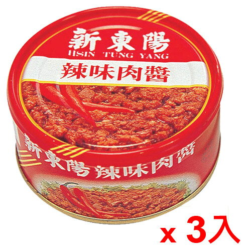 新東陽辣味肉醬160g*3罐【愛買】